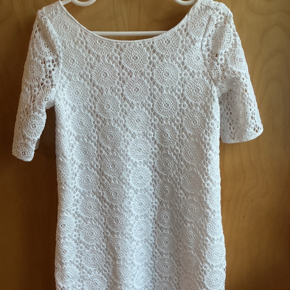 Lilly Pulitzer White ‘Lace’ girls dress